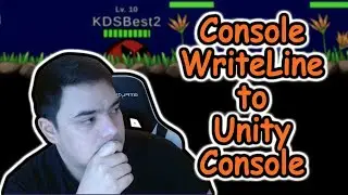 Shared Code Console.WriteLine to Unity Console in our 2D MMORPG