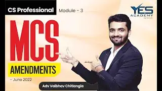 Multidisciplinary case Studies | MCS | Amendments for June 2022 | Adv Vaibhav Chitlangia (CS)