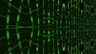 Green Matrix Cube Interior VJ Loop