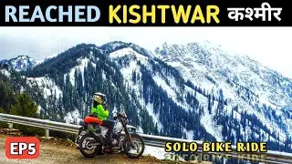 REACHED KISHTWAR SOLO BIKE RIDE FROM PADRI PASS ☃️❄️WINTER KASHMIR ON XPULSE 4V/RANA MOTO WORLD