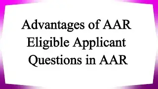 Advantages of Authority for Advance Rulings, Eligible Applicant and Questions in AAR