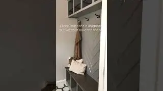 You just have to be smart about the layout! This mudroom also functioned as their laundry room