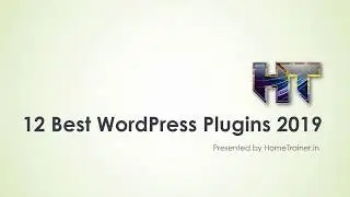 Best WordPress Plugins 2019 - Home Trainer