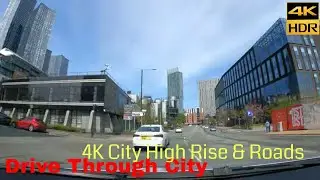 Drive Through City Dash Cam 4k