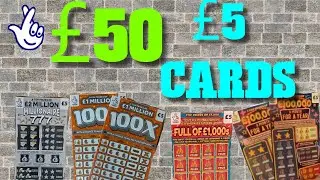 SCRATCHCARD TUESDAY £50 WORTH      £5 CARDS ONLY