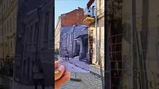 Финский офицер у полицейского участка в Выборге. 3.11.41 #thenandnow #timemachine #вов #ww2 #viipuri