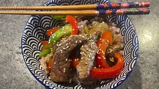 Beef and Rice Bowl.