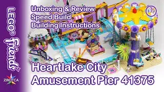 LEGO Friends 41375 Heartlake City Amusement Pier - Unboxing, Speed Build & Building Instructions