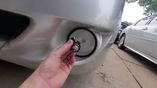 Fog light bulb replacement 2006 Toyota Solara convertible EASY