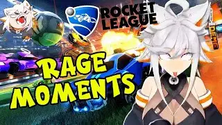Deme playing rocket league RAGE funny moments 😂