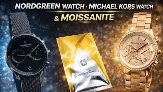 Michael Kors Chronograph Ladies Rose Gold Watch || GRA Mossainite 2 Carat 