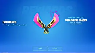Fortnite FREE Breathless Blades Pickaxe.! (Free Reward)