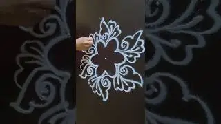 simple rangoli, Flower Rangoli Design