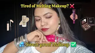 Sweat-proof Navratri makeup tutorial ✨️ *Affordable* (swiss beauty & mars products mostly)