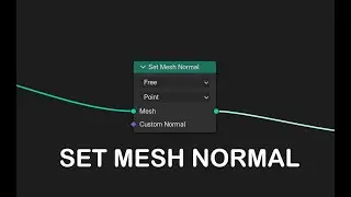 Blender 4.5 set mesh normal node introduction by making a smooth effect