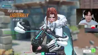POTG! TR33 БЕЗУМНАЯ Фрейя 20 сезон, Топ-500 геймплея Overwatch 2