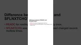 Difference between READC and SFLNXTCHG in AS400