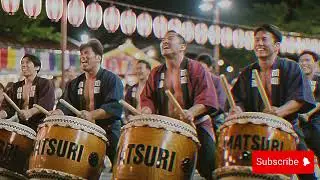 Japanese Summer Vibes: [4K AI Lofi] Taiko Drums & Chill Beats for Focus 🏮🥁