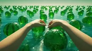 Washing Glass Fruits 🍇✨ Bathing Aesthetic ASMR (AI Ambience)