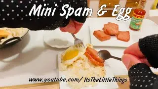 Mini Spam & Egg Over Garlic Rice #spam