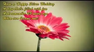 Happy 25th Wedding Anniversary wishes, Silver Jubilee Anniversary SMS,Text Message,Greetings
