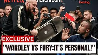 JUST NOW: Tyson Fury Loses It! Press Conference Ends in RIOT with Wardley!