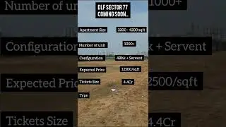 DLF New Project sector 77 Coming soon..... #realestate #property #dlf #dlfchannel