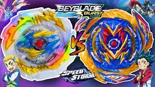 Triumph Dragon D6 VS Brave Valtryek V6 Beyblade Burst Surge Speedstorm Battle