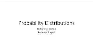 Statistics - Chapter 6