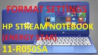 HP STREAM NOTEBOOK 11-R050SA FORMAT AYARI-BİOS FORMAT SETTİNGS