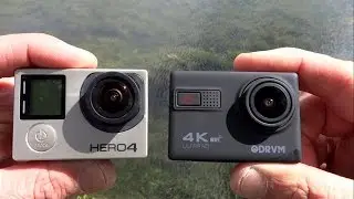 ODRVM affordable 4K POV action camera vs GoPro HERO4 black: underwater comparison test & review.