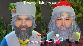 Townie Makeover: Clement Frost (Father Winter) | Sims 4 CAS ‧₊˚🎄✩ ₊˚🦌⊹♡
