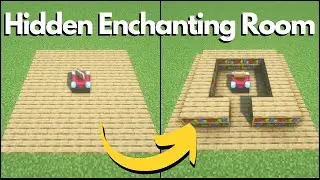 Minecraft : Simple Hidden Redstone Enchanting Room (Tutorial)