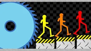 Survival Stickman Race - Escape From Dangerous Crusher