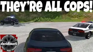 BeamNG Drive — ИИ-трафик, но все они — ПОЛИЦИЯ!