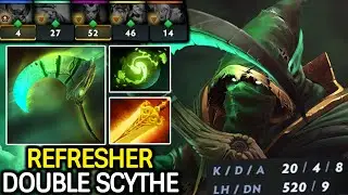 Necrophos Solo Mid &ndash; Instant kill Double Scythe with Refresher Dota 2