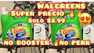Walgreens🔥GAIN GRANDE 🔥$2.99 sin booster, No perks 🔥buen&iacute;simo