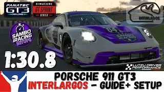 iRacing Porsche GT3 Interlagos Guide 1:30.8 - Porsche 911 (992) R GT3 Interlagos Track Guide & Setup