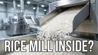 Modern Rice Milling Process 🌾 | How White Rice is Made in Factory