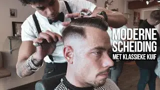 Moderne scheiding met klassieke kuif | Kort herenkapsel | Randy