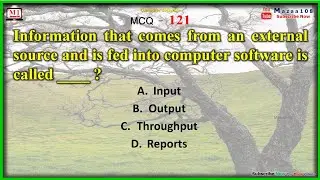 Information that comes from an external source and is fed into computer software is called , RABagha