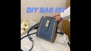 DIY PU Leather Crossbody Bag Kit: Beginner Sewing Set with Hardware