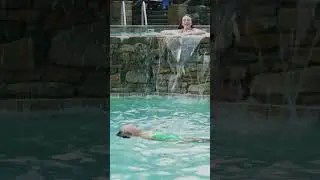 Family Pool Time on the rim of the New River Gorge!  #family #vacation #summer