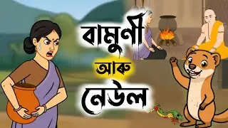 বামুণী আৰু নেউল | Panchatantra Story | Hadhu Nogori | Assamese Moral Stories