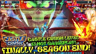 Castle Crush 🏰 - Season End | Opening Crystal Chest | Skeleton Deck, Power Deck Level 13 Gameplay 🔥