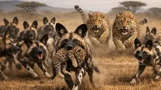 A Leopard Cub&rsquo;s First Experienced  A Cub&rsquo;s Innocent Mistake Leopard vs Wild Dogs