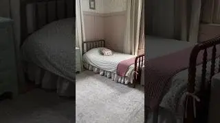 HOW TO MAKE A DUST RUFFLE FOR A BEDSKIRT! #diy #cottagecore #homedecor #howto