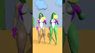 She Hulk is so stupid 😂 #hulk #superherorun #marvelhero