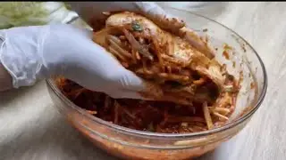 KimchiIt&rsquo;s a spicy, tangy mix of fermented cabbage, garlic,chili, and ginger that bursts with flavor