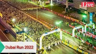 DUBAI RUN 2022 | Record Breaking Crowd |  Sheikh Zayed Road | Dubai Fitness Challenge 30x30 | 4K